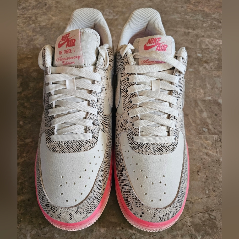 Nike air force 1 low our Force 1 snakeskin shoespink #DV1031-030 women size 10.5 - Picture 3 of 13